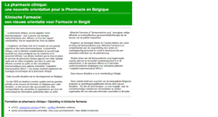 Desktop Screenshot of pharmacie-clinique.be