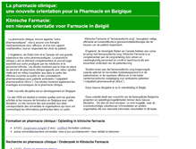 Tablet Screenshot of pharmacie-clinique.be